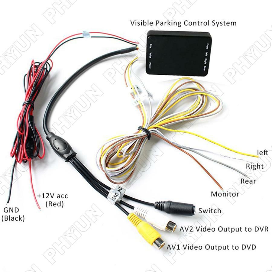 360 Degree Car Parking Panoramic View Rearview 4 Way Camera Control Box System