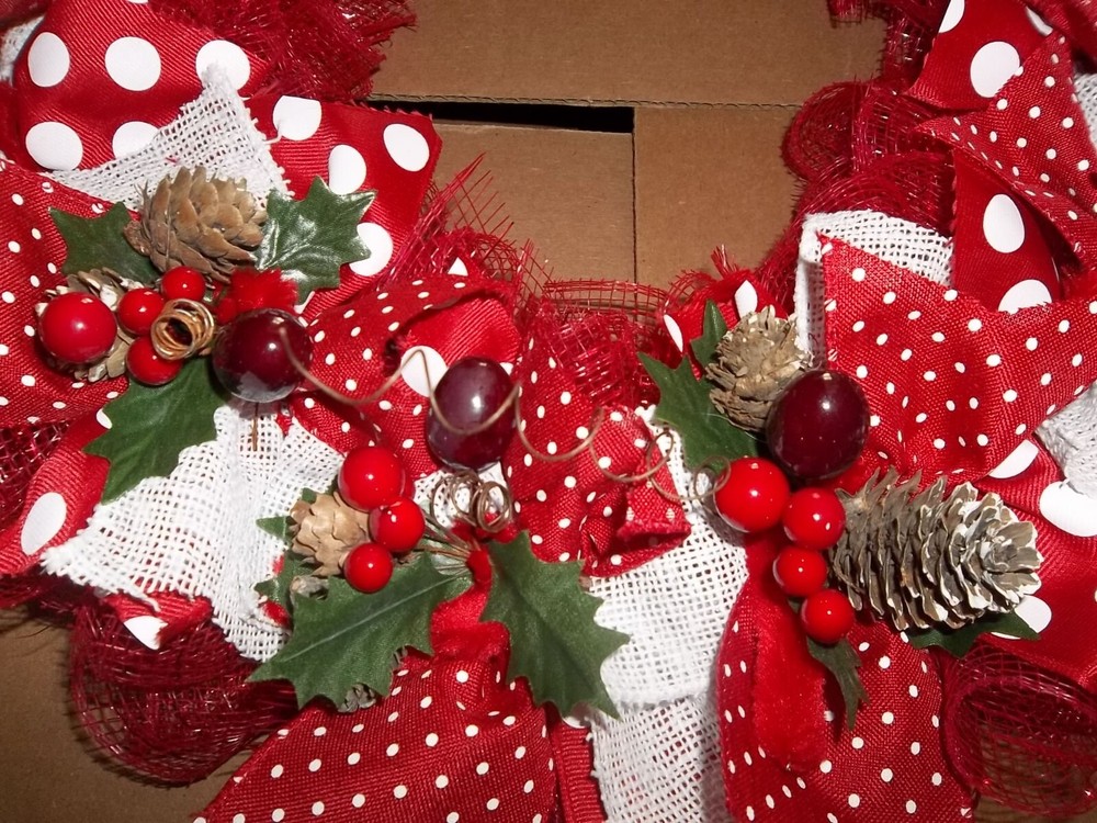 Handmade Christmas Wreaths 18" x 18"