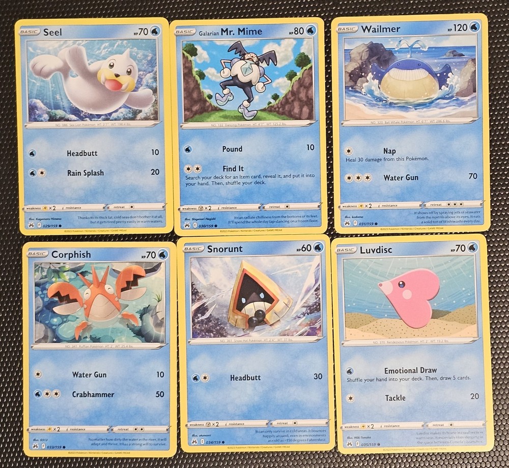 NM Crown Zenith Complete Common and Uncommon Set - 71 Cards