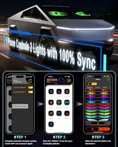 Devil Eyes Light for Windshield Cars/Trucks/SUVs Programmable 1PCS-23"x5" 1PCS