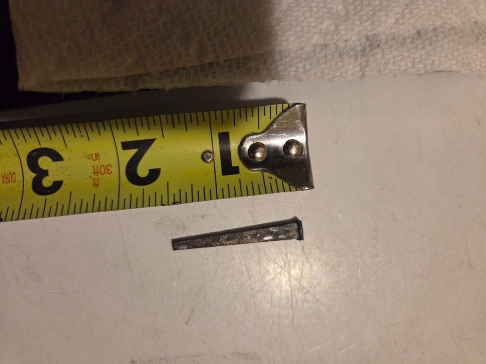 1 lb 1.5" Old iron square nails 1800s