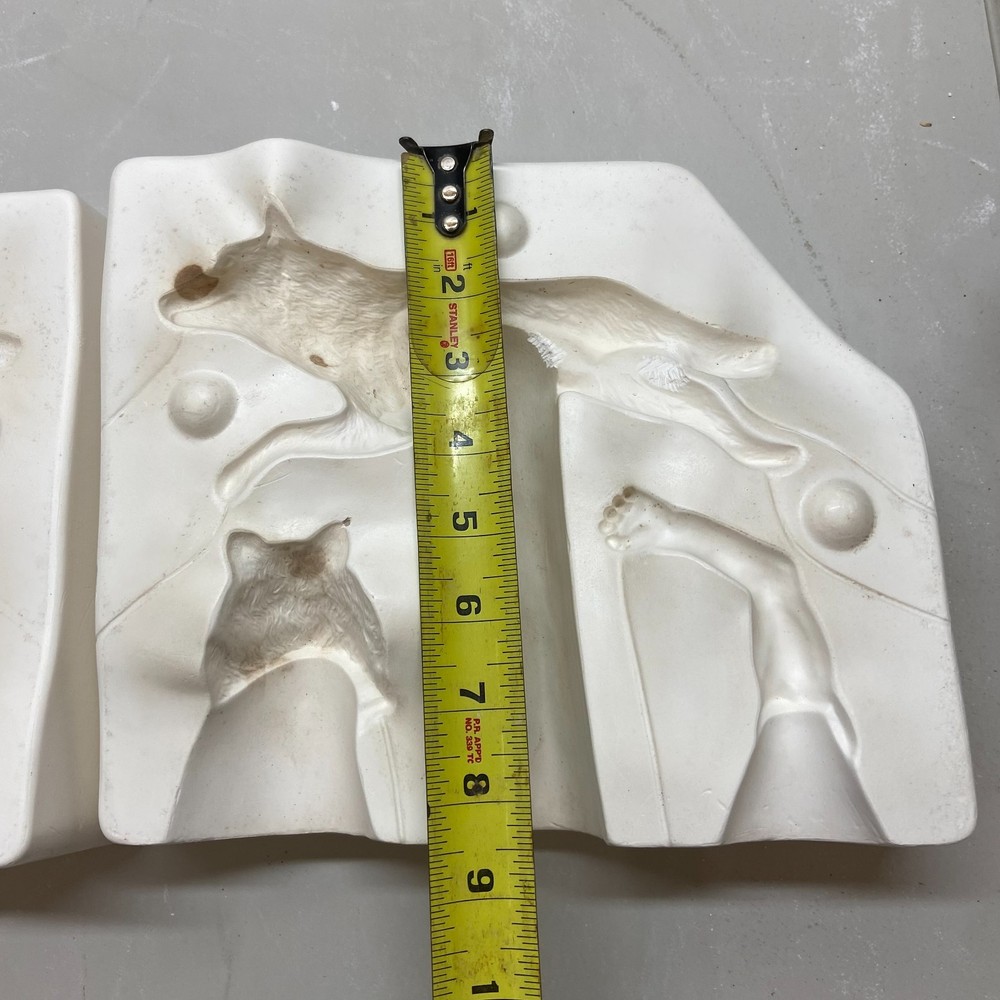 Ceramic Slip Casting Mold Wolf Pack II Provincial #P-74OB