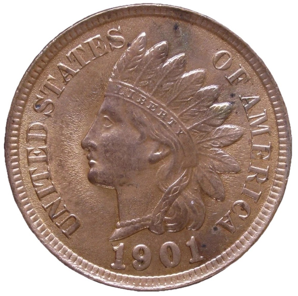 1901 Indian Head Cent UNCIRCULATED Details BS41