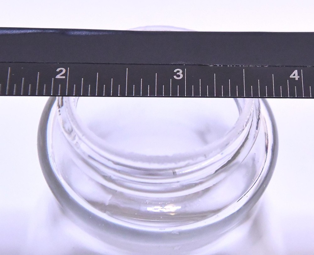 VINTAGE UNMARKED CLEAR GLASS REPLACEMENT LANTERN GLOBE LENS