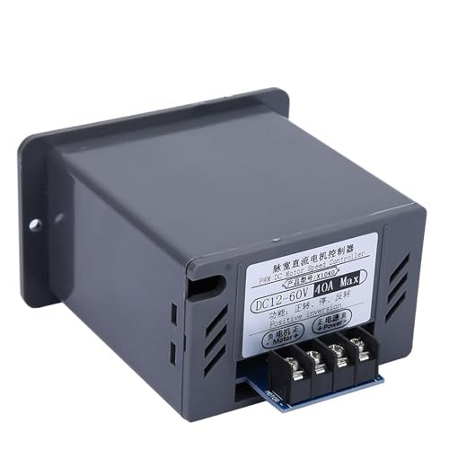 PWM Brush Motor Controller, DC 12-60V 40A Motor Speed Controller, CW CCW Speed