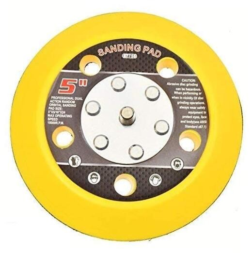5" Hook & Loop Sanding Pad Air Vacuum Sander Grinder Tools for Grinding Sanding