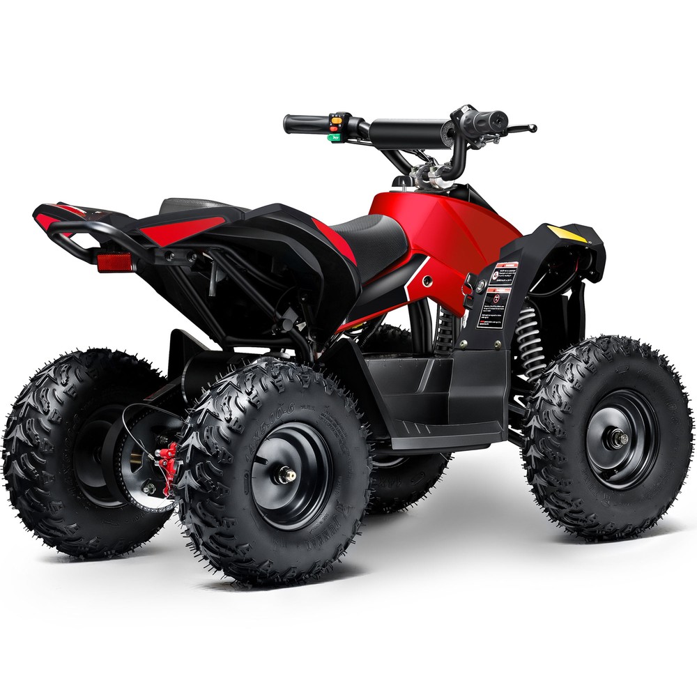 MotoTec E-Bully 36V 1000W Red Electric Quad ATV
