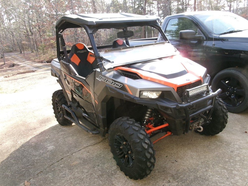 2017 Polaris General 1000 Winch Mount Plate Bracket Brace front bumper