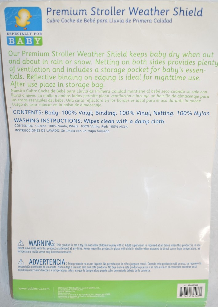 Especially For Baby Premium Stroller Weather Shield