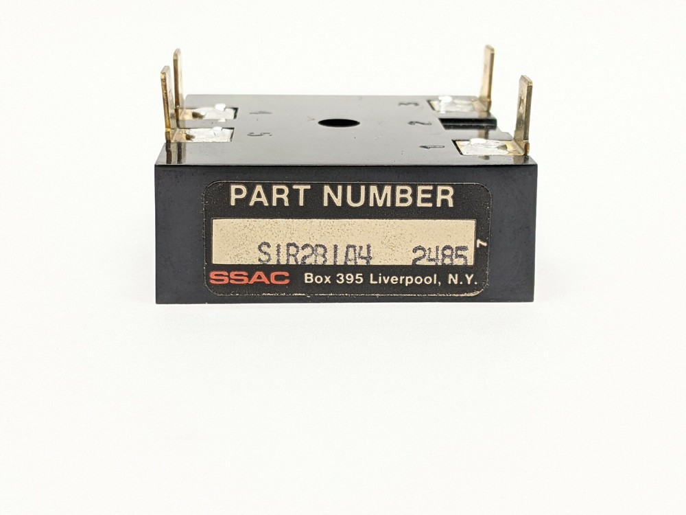 SSAC SIR2B1A4 2485 Solid State Timing Relay