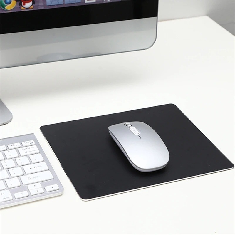 Aluminum Metal Mouse Pad Mat Smooth Magic Ultra Thin Double Side Mouse Mat