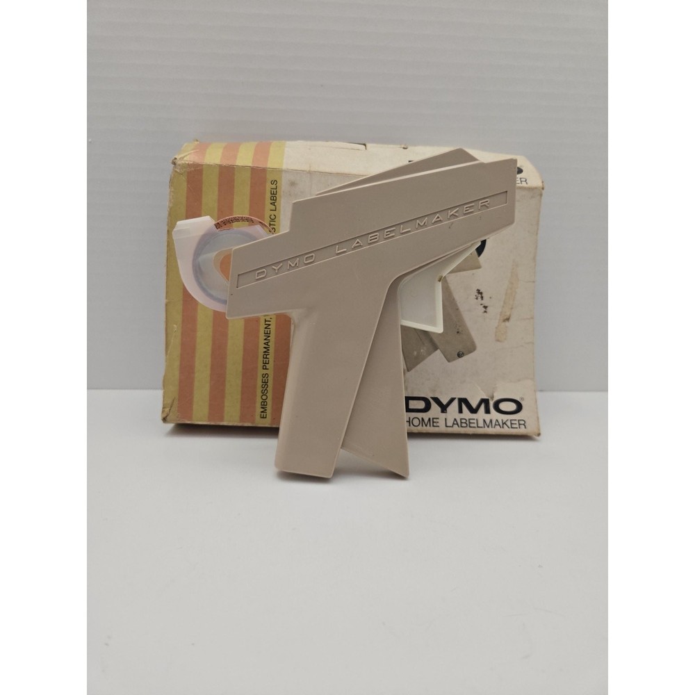 Vintage DYMO Home Label Maker – 1970s Embossing Labeler with Box