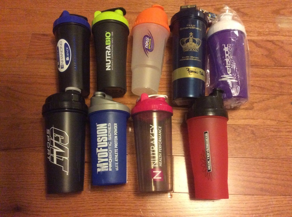 Shaker Cup Bottles for Protein Powder Supplements Nutrition CHOOSE