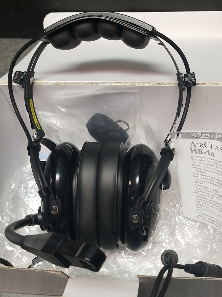 ASA AirClassics Pilot Headset, HS-1A