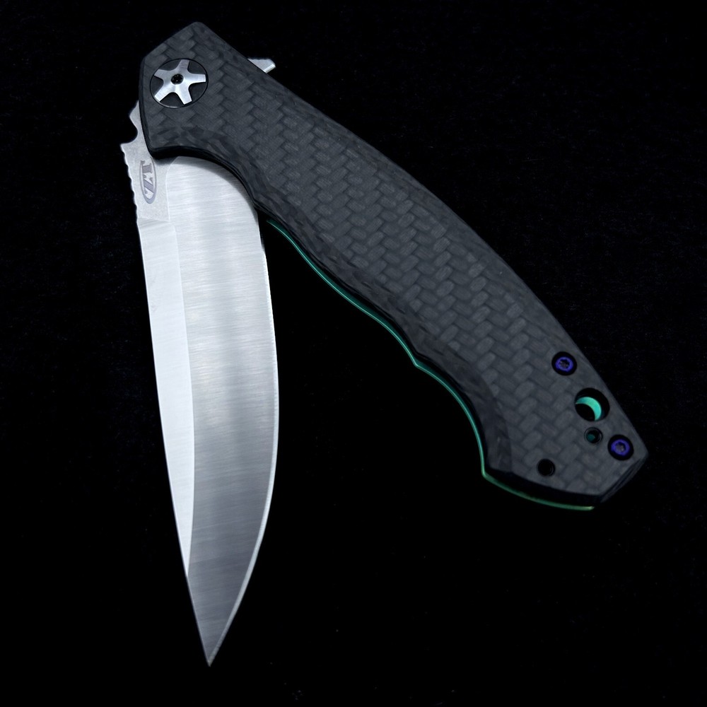 Zero Tolerance ZT 0452CF Plain Edge Folder BWL FloEvo pttn Ano custom zt452cf