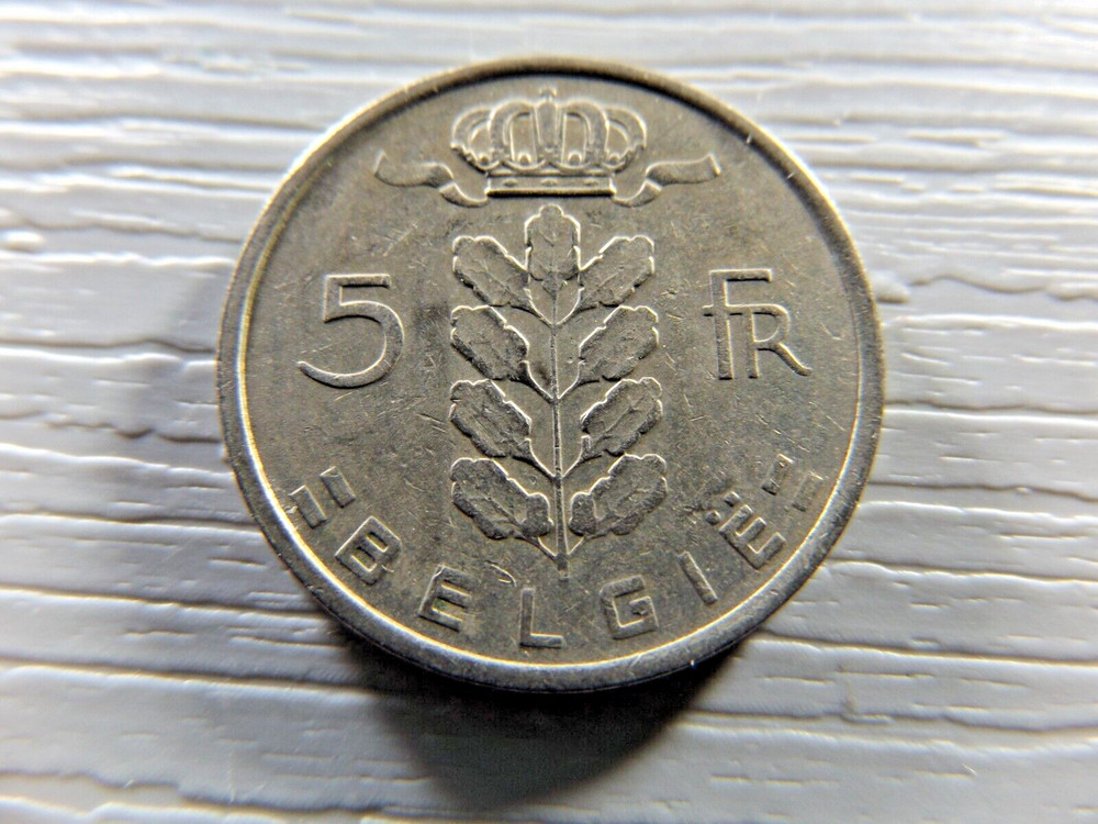 BELGIUM 1974 5 Francs