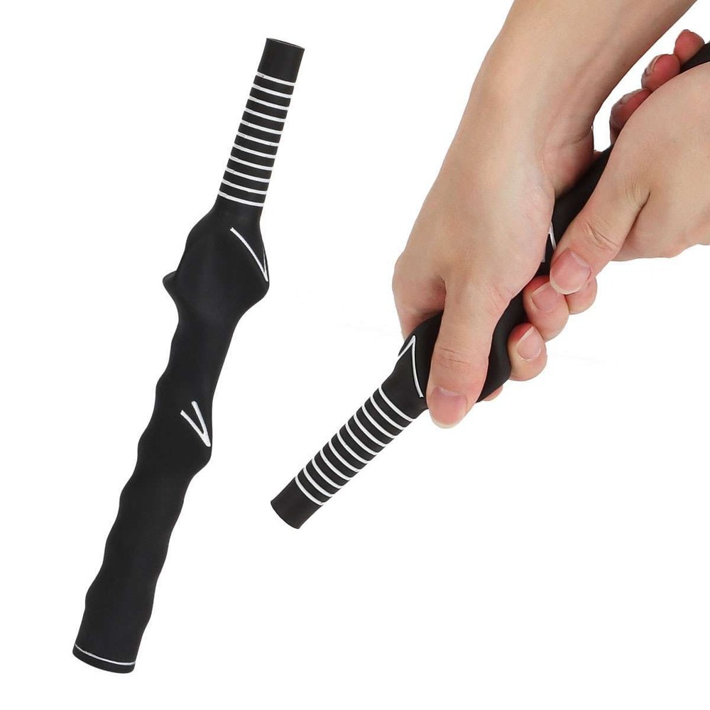 3pcs Right-Hand Golf Swing Training Grip Standard Teaching Aid Warm Up Trainer
