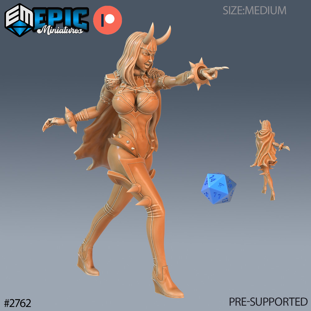 Wingless Succubus C | Epic Miniatures | RPG D&D Pathfinder Wargaming