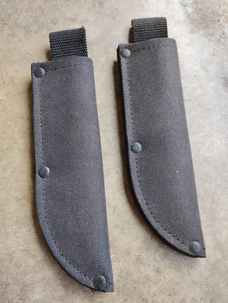 2 pc Knife Sheath Soft Side with Belt Loop for Fixed Blade Knife Up To 6"