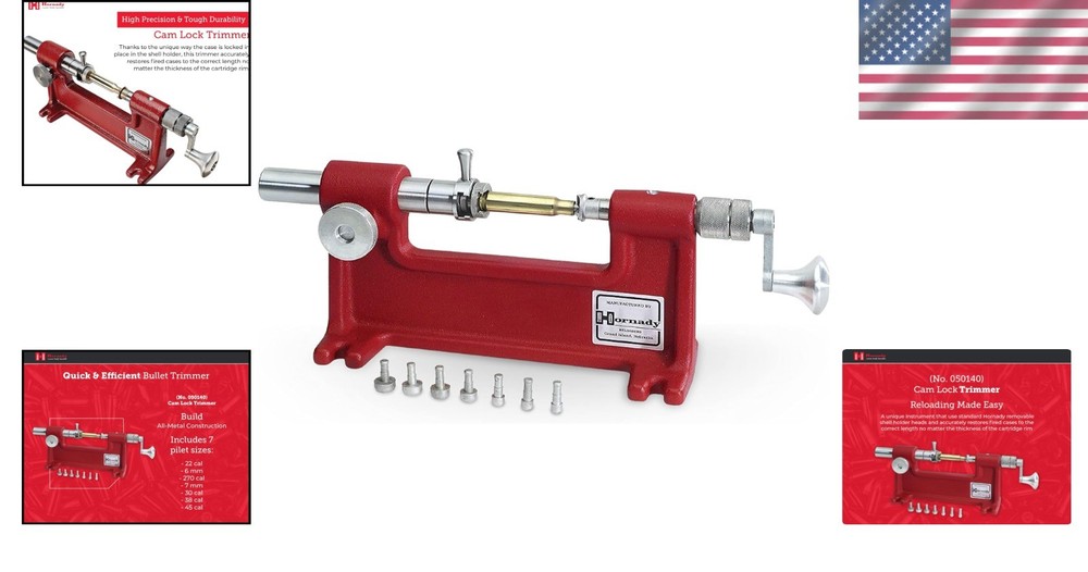 Cam-Lock Trimmer - Restore Fired Cases Accurately
