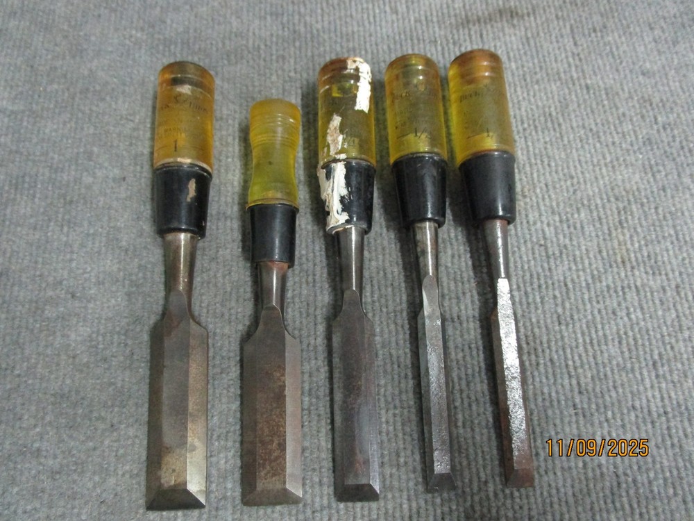 5pc Buck Bros Wood Chisel Set