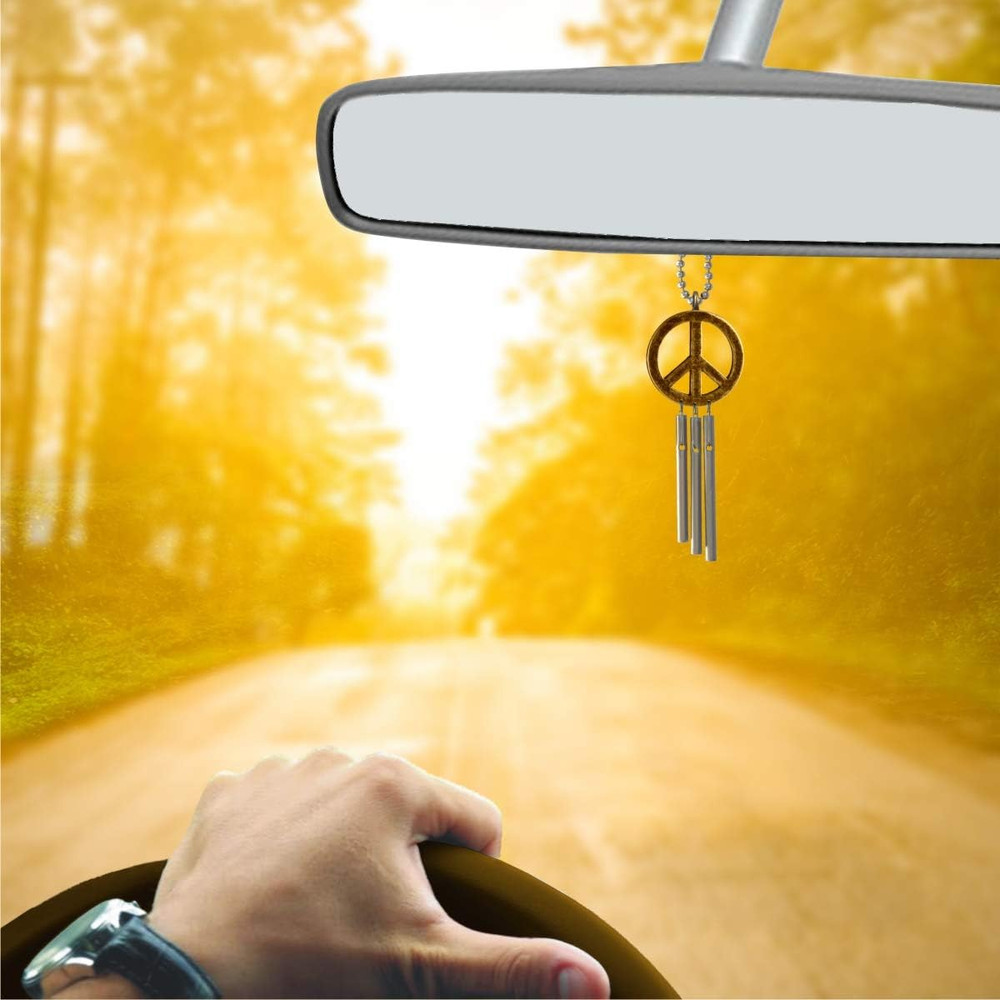 Jacob'S Musical Car Charm, Peace Sign, Mini Wind Chime