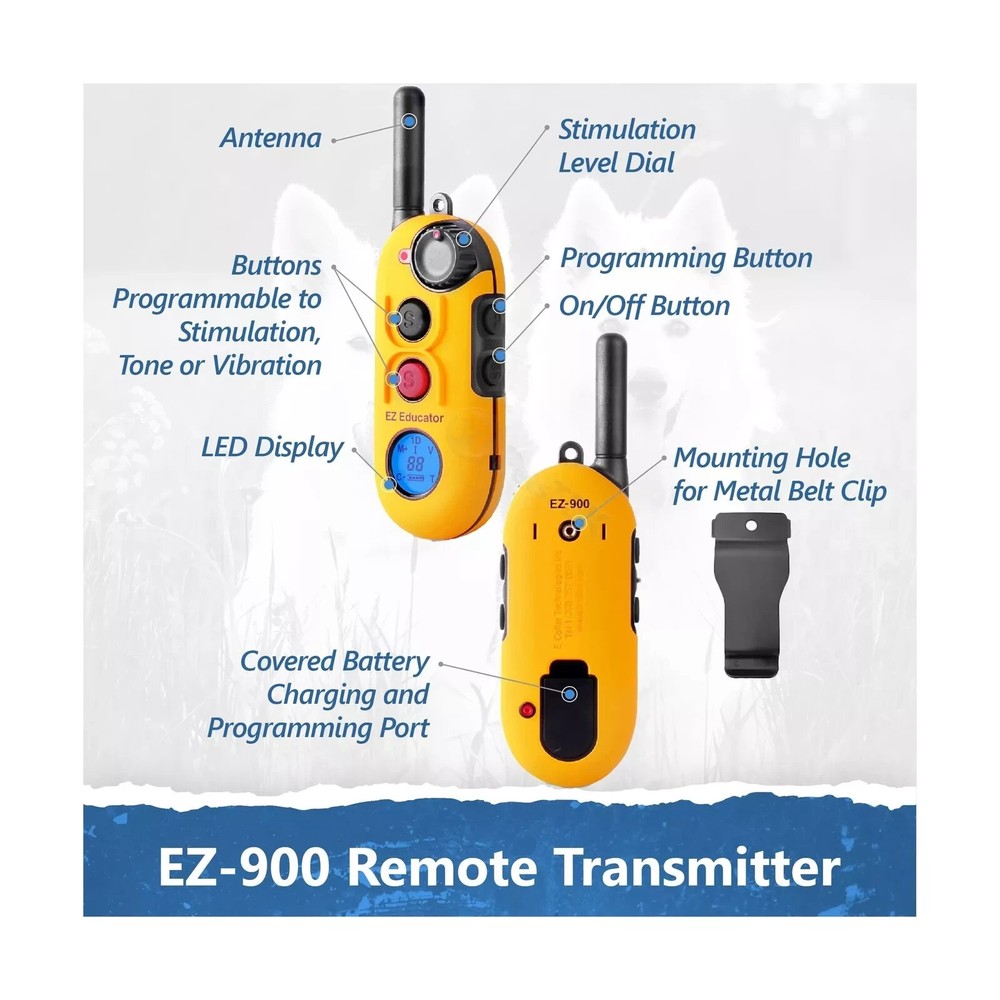 E-Collar EZ-900/902 Easy Educator Replacement TRANSMITTER ONLY in TEAL