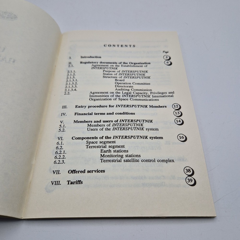 Rare INTERSPUTNIK Space Communication USERS HANDBOOK 1994