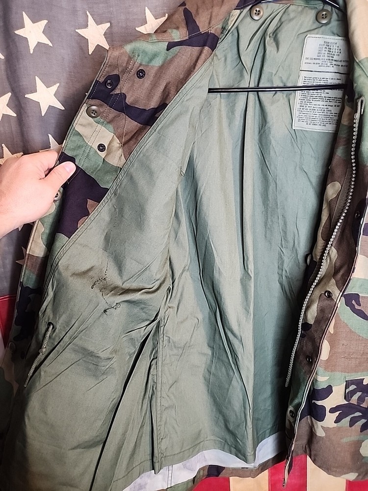 Medium Regular - US Army BDU Field Jacket Coat Cold Weather Camo 9874