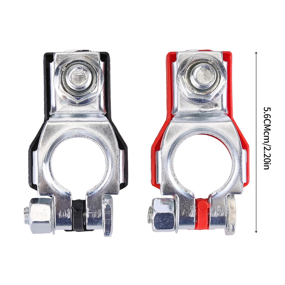 2PCS Car Battery Terminal Connector Post Positive Negative Heavy Duty Universal