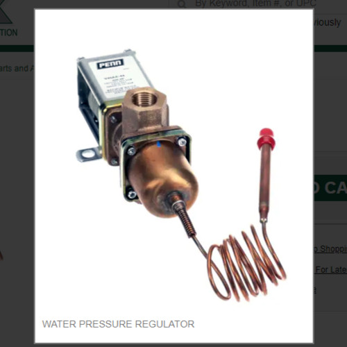 WATER PRESSURE REGULATOR #9041059-101