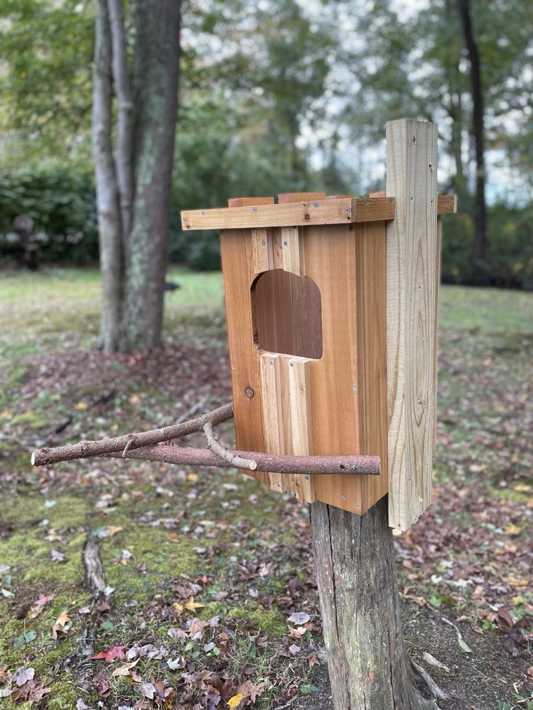 Cedar Barred Owl Nest Box Unfinished