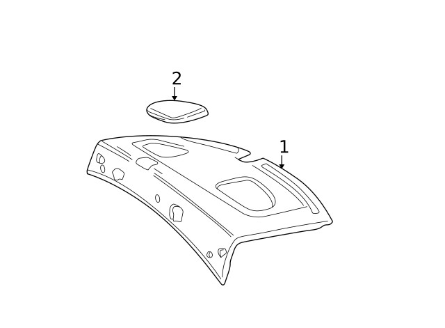 Genuine Ford Panel Assembly - Rear Package Tray 5T5Z-5446668-AAB