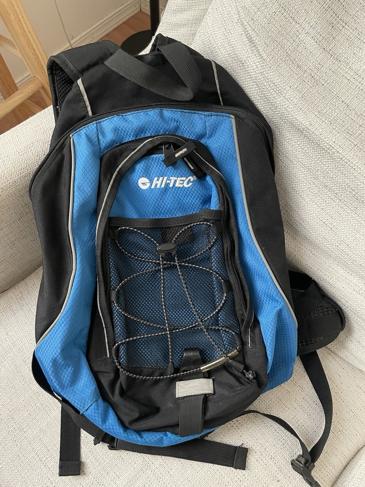 Hi-Tec Hydration Hiking Backpack – Blue & Black (No Bladder) -Preowned