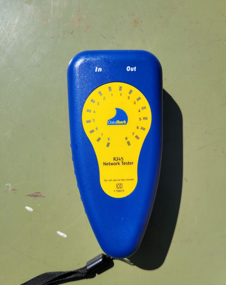 DataShark RJ45 Network Tester w/ Case Model 70025 Tested