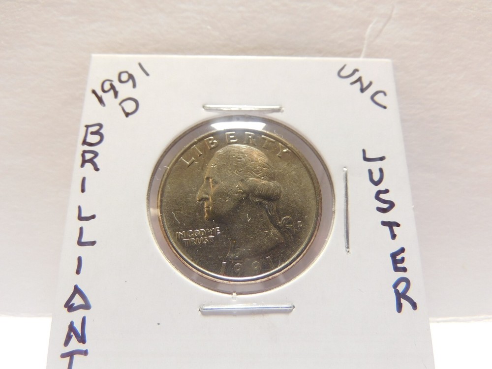 1991 D UNCIRCLATED  WASHINGTON QUARTER