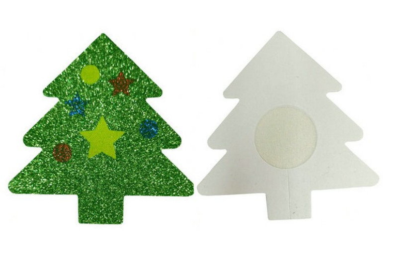Nipple Covers Nippies Adhesive Thin Christmas Trees Glitter