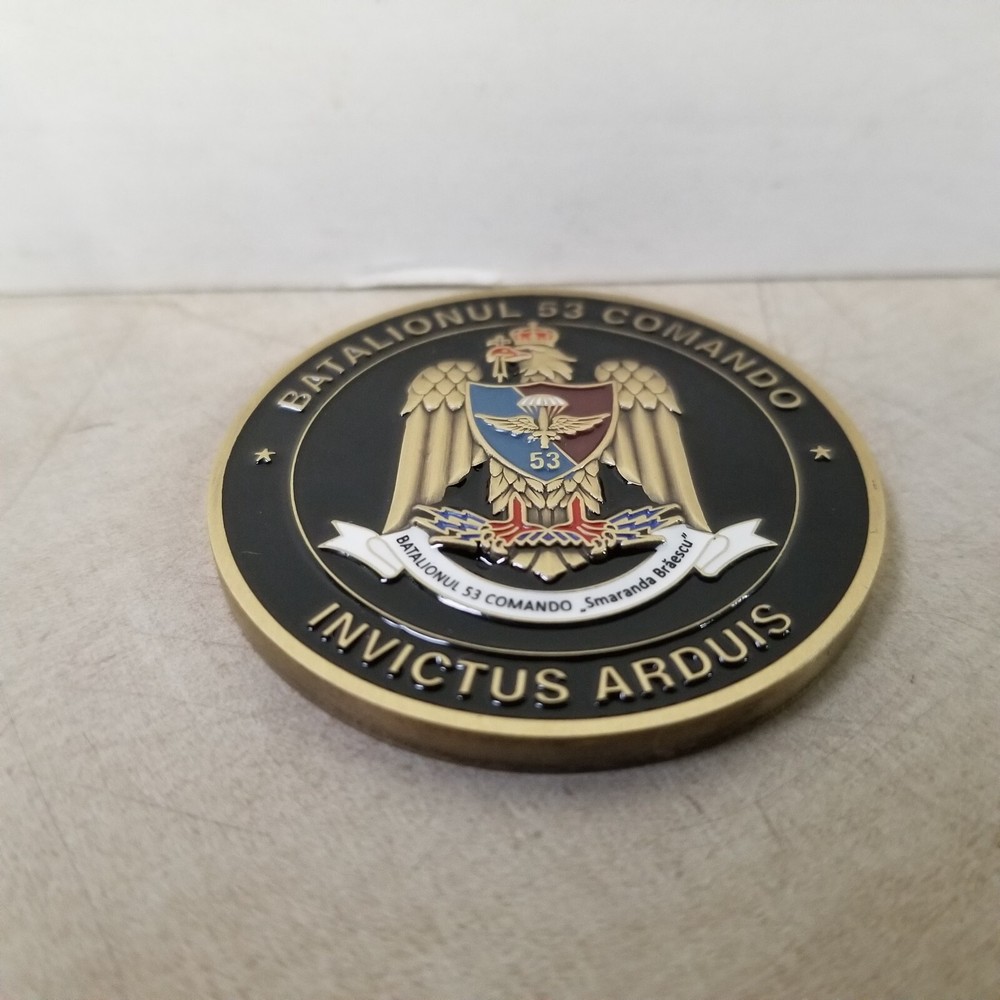 Challenge Coin Curaj Onoare Devotament Batalionul 53