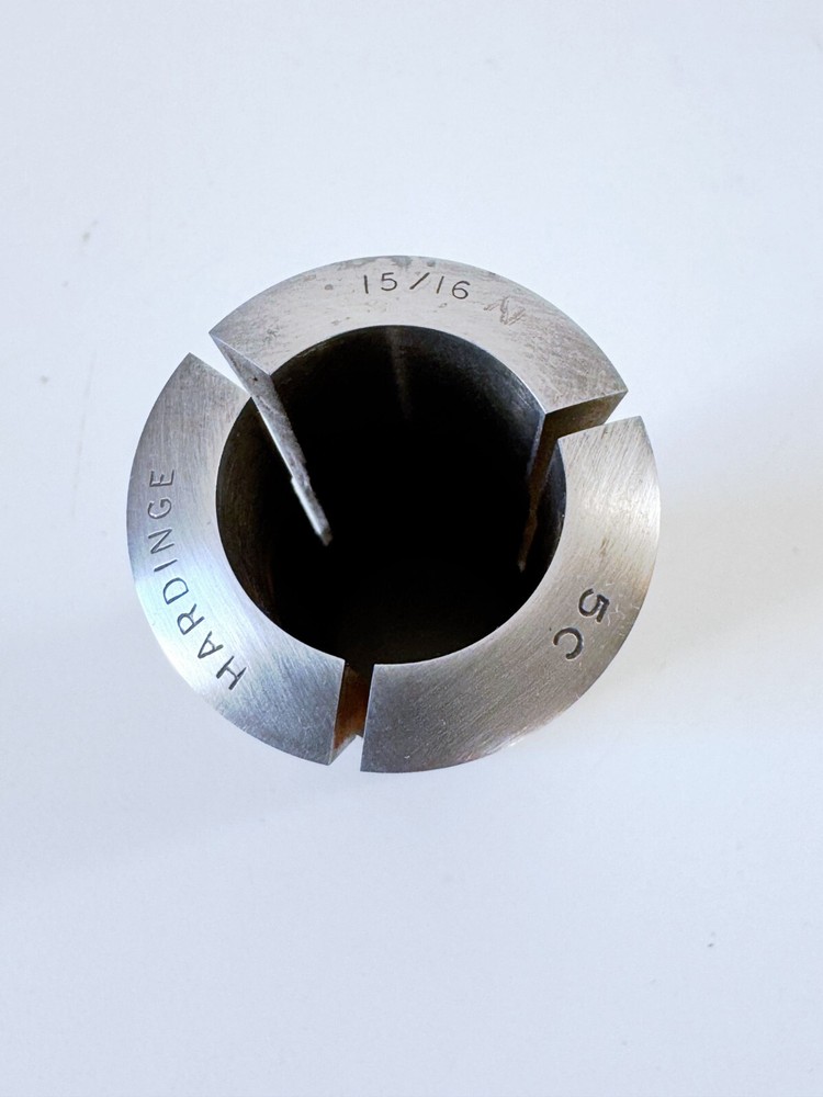 15/16" HARDINGE 5C Round Collet Internal & External Threads .9375" USA