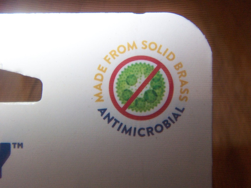 NEW 2x Germ Key Solid Brass Antimicrobial Touch Tool Door Handle Buttons Screens