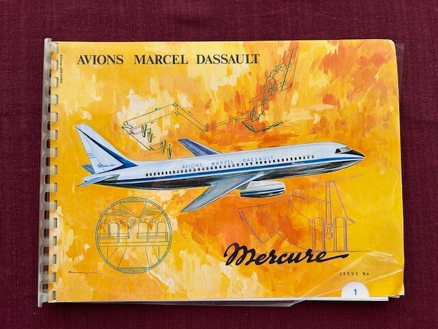 Avions Marcel Dassault Mercure 1969 Issue 1 Spiral Brochure