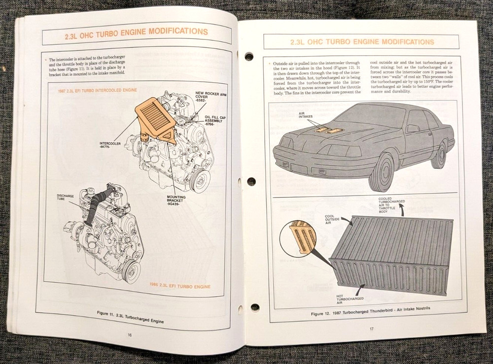 1987 FORD ENGINE, EMISSION AND RELATED SYSTEMS CAR MANUAL