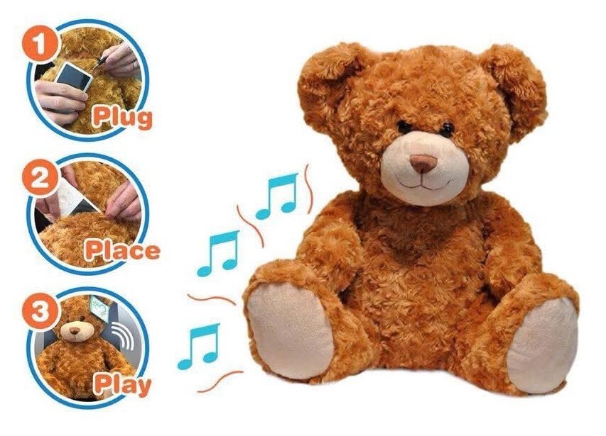 Plush 16" Bear W Speakers