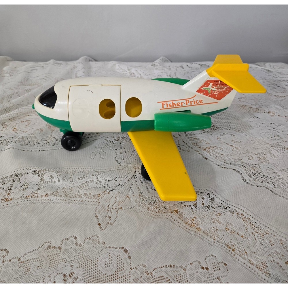 Vintage Fisher-Price Airplane Plastic Toy