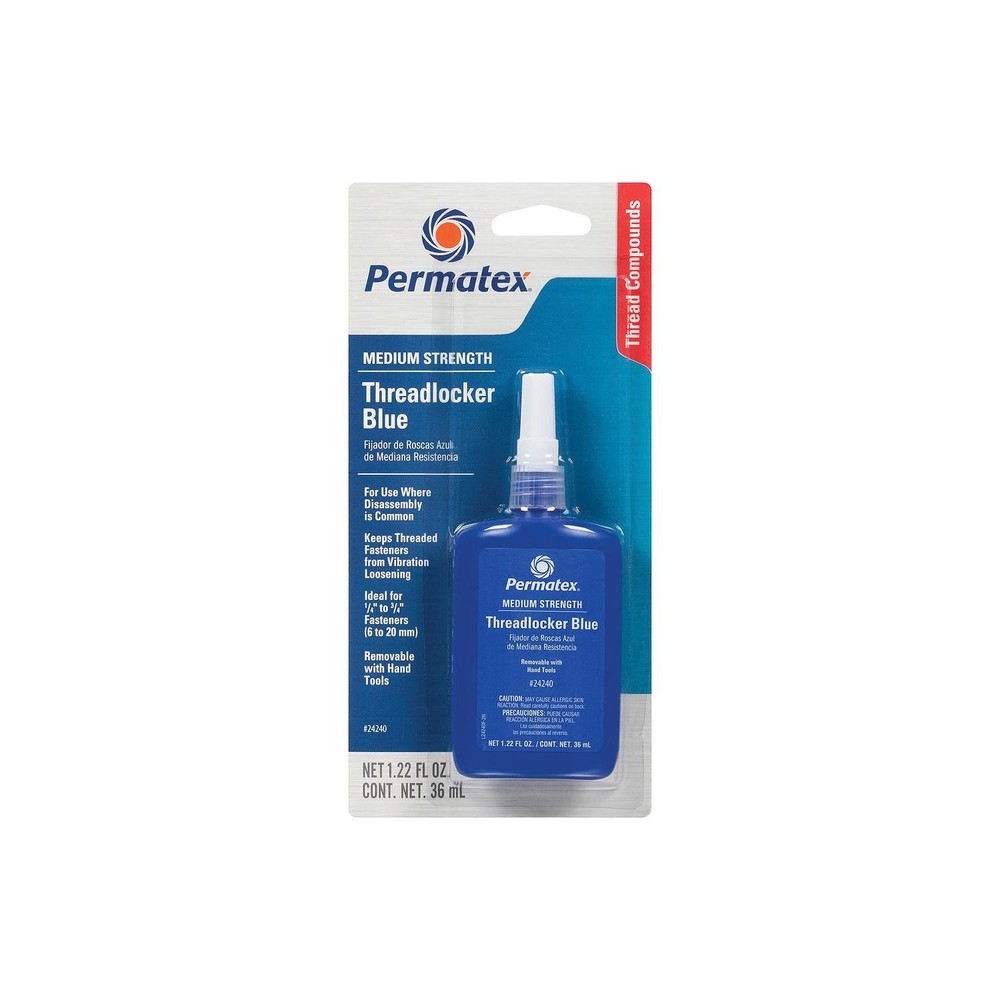Permatex 24240 242 Blue Threadlocker Bottle, 36 ml.