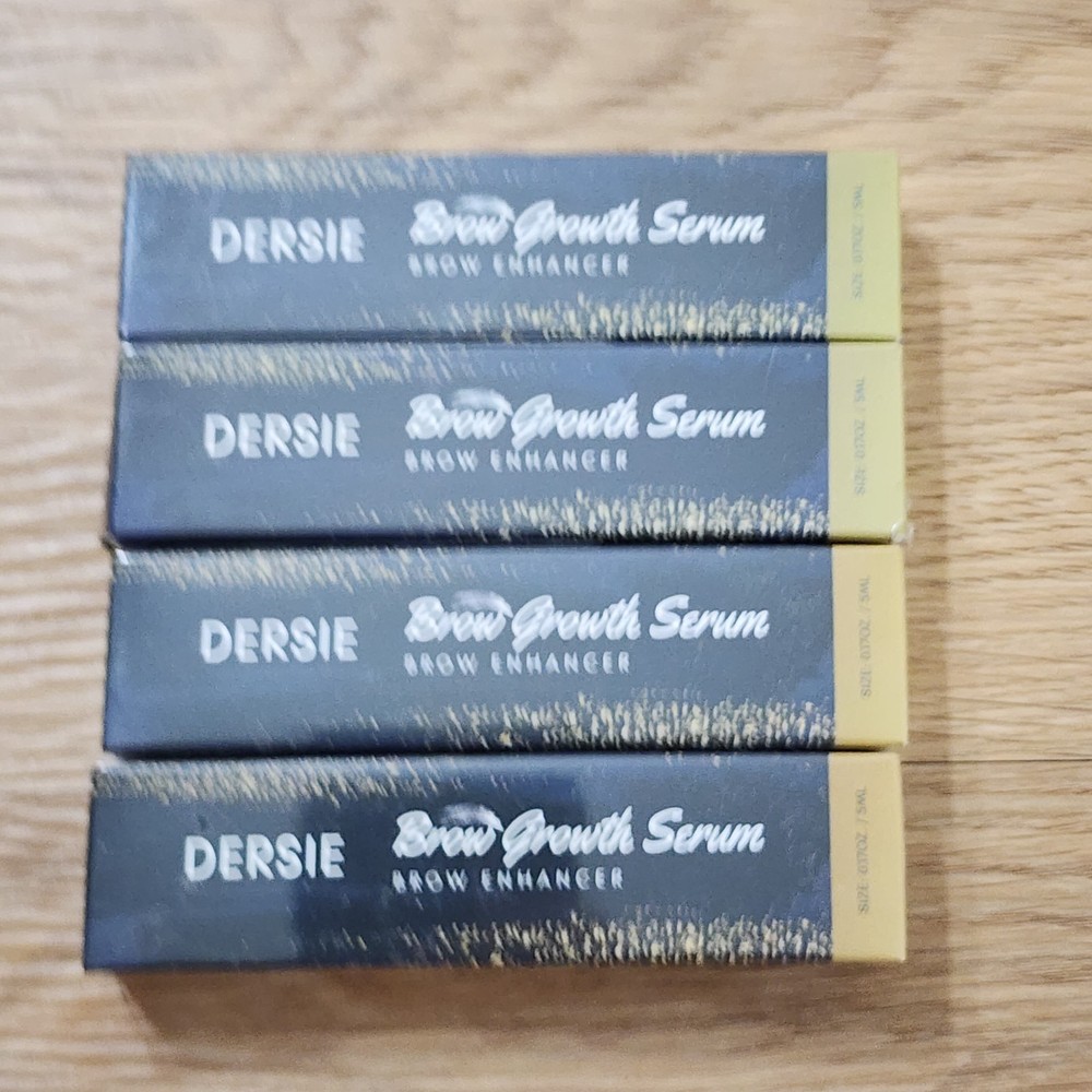 4 Pack Dersie Rapid Brow Growth Serum Thicker Brows 4 Weeks 6 Month Supply 2027