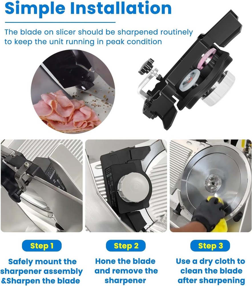 Meat Slicer Sharpener Assembly for Bizerba SE12 GSP Series