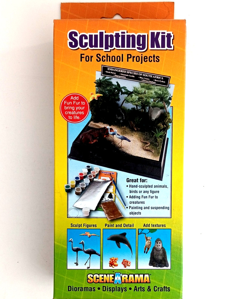 Scene-A-Rama  Sculpting Kit  Detail Kit Model Train Scenery School Projects