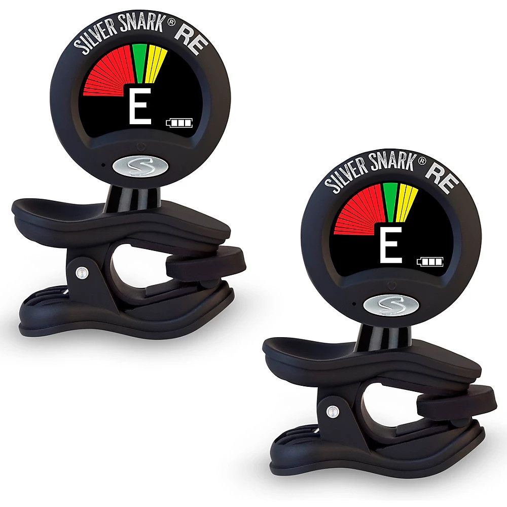 Snark Black Silver Snark Clip-On Tuner 2 Pack