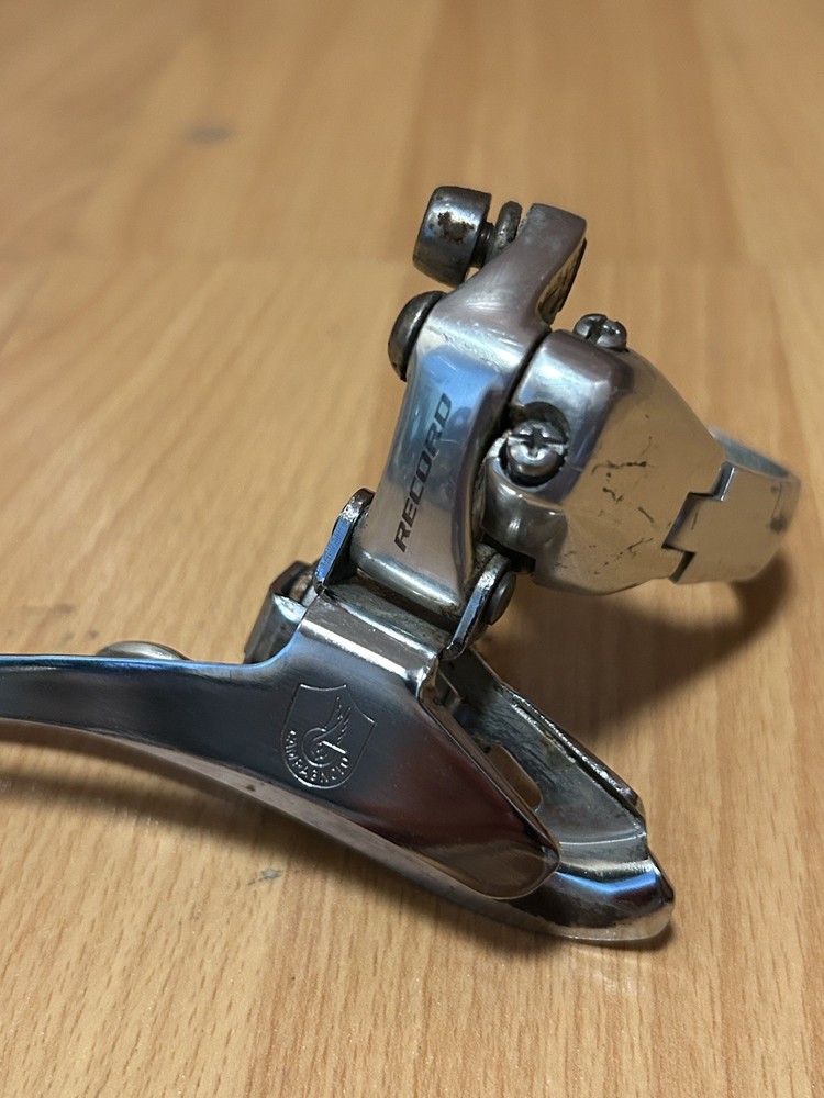Campagnolo Record 9 Speed Front Derailleur Double Clamp On 34.9 35 ø Bottom Pull